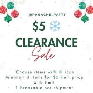 $5 Winter Clearance Sale